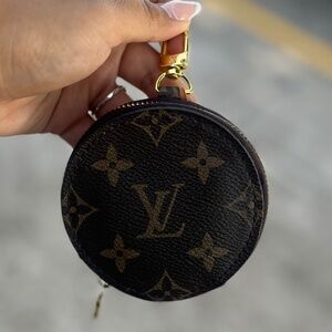 Louis Vuitton Monogram Multi Pochette Accessories Round Coin Purse Pouch